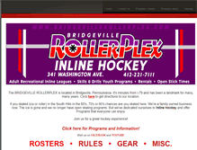 Tablet Screenshot of bridgevillerollerplex.com